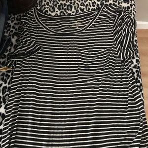 Black and white striped tee shirt